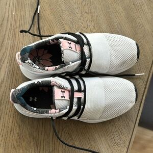 Women’s White Under Armour Tennis Shoes